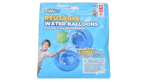Reusable Water Balloons, Water Ball for beach toys, Summer toys, Easy Quick Fill & Self-Sealing Water Bombs, Soft Silicone Water Splash Ball, Best Gift for Kids(6Pcs)