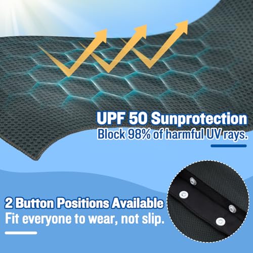 Cooling Hoodie Towels, Absorbent & Quick Drying Sweat Towel Wraps for Neck and Face, Long-Lasting Cooling and Sun Protection in Hot Weather Summer Outdoor Accessories, 4 Pcs