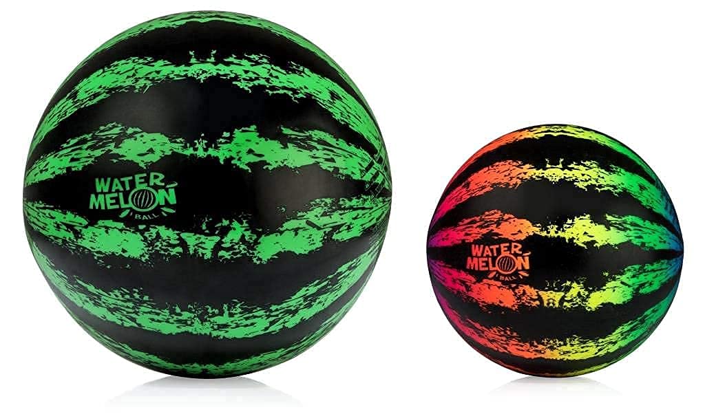 Watermelon Ball JR - Pool Toy for Underwater Games - Durable Ball for Pool Football, Basketball & Rugby - Perfect for Water Parties - Fun for Adults & Kids Alike - Fillable Pool Ball - Ages 6+