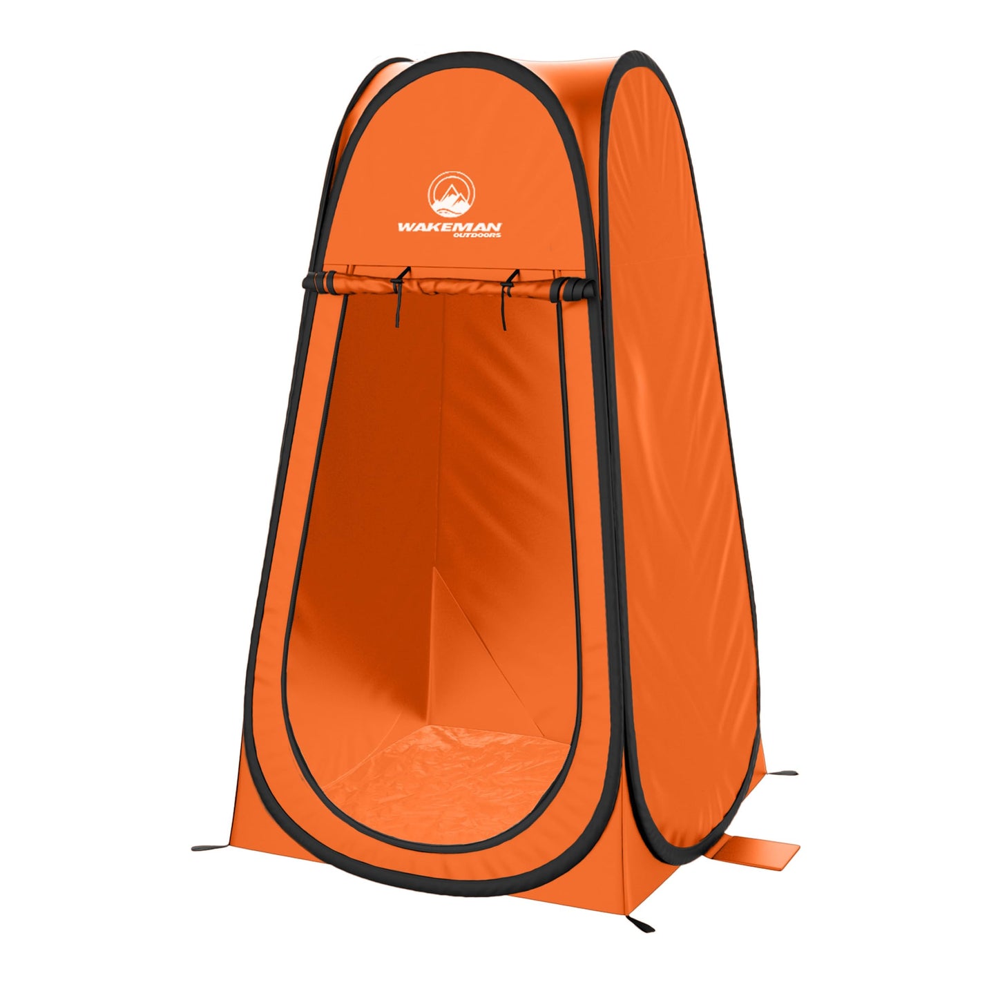 Pop Up Pod - Privacy Shower Tent, Dressing Room, or Portable Toilet Stall with Carry Bag for Camping, Beach, or Tailgate by Wakeman Outdoors (Black)