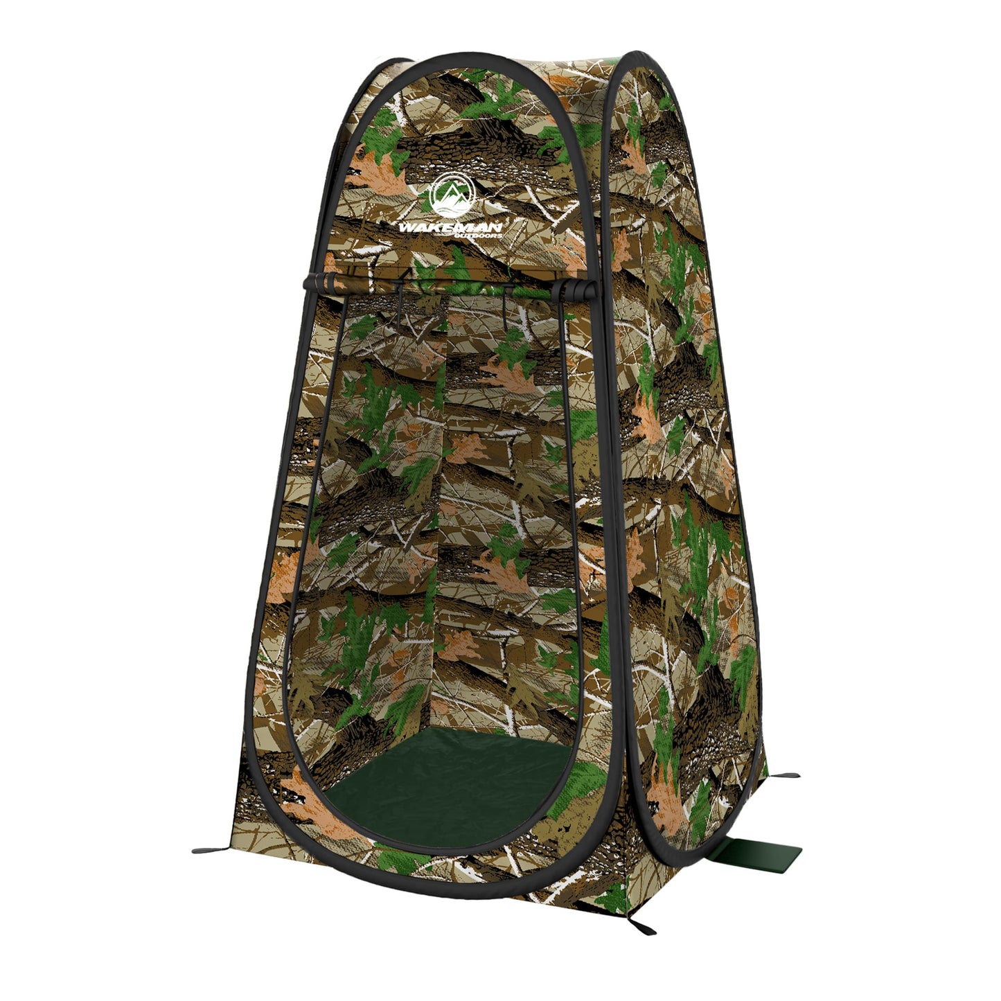 Pop Up Pod - Privacy Shower Tent, Dressing Room, or Portable Toilet Stall with Carry Bag for Camping, Beach, or Tailgate by Wakeman Outdoors (Black)