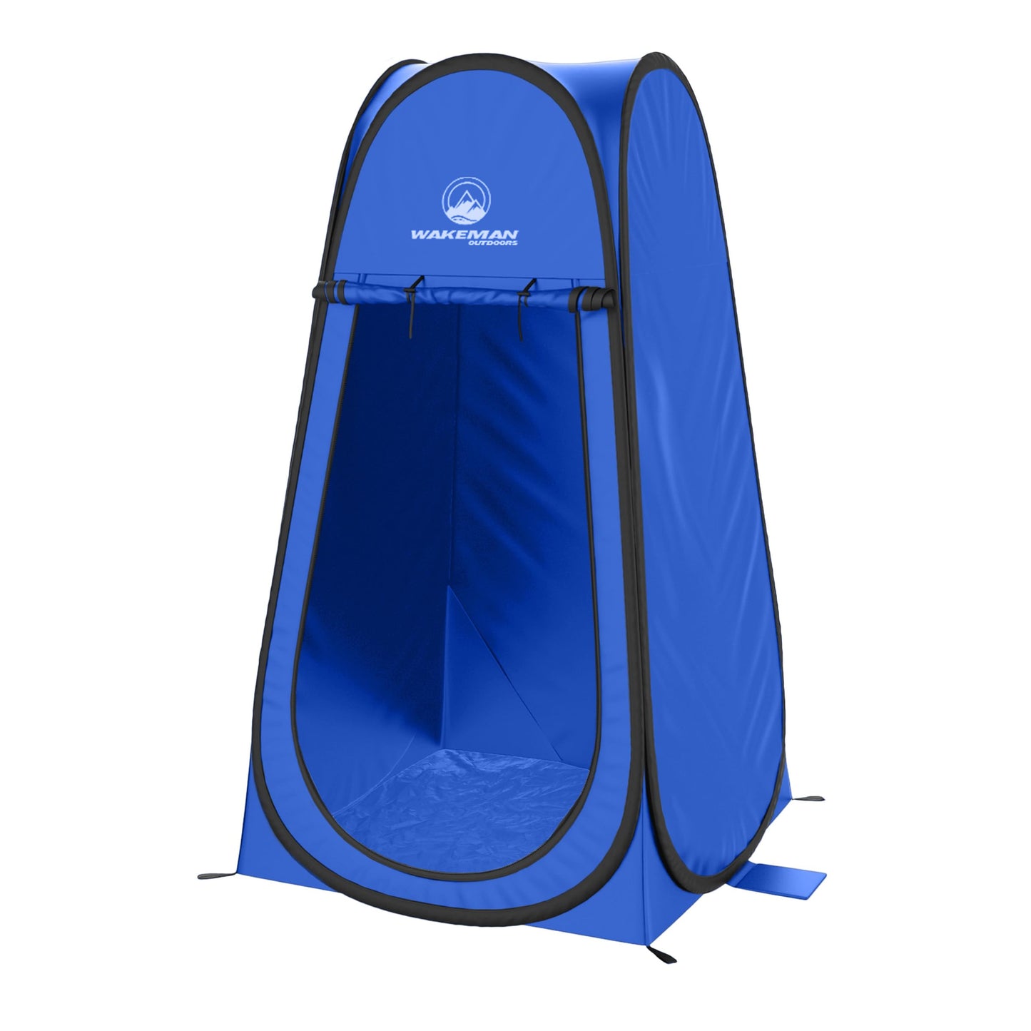 Pop Up Pod - Privacy Shower Tent, Dressing Room, or Portable Toilet Stall with Carry Bag for Camping, Beach, or Tailgate by Wakeman Outdoors (Black)